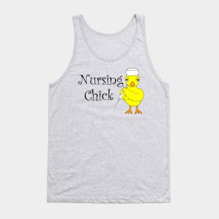 Nursing Chick Text Tank Top